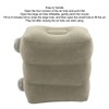 Inflatable Foot Rest Promote Blood Circulation Relieve Fatigue PVC Flocking