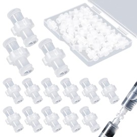 Syringe Adapter, Syringe Coupler Adapter, 30 Piece Syringe Adapter, Female Luer Syringe to Syringe Transition Adapter Locking Connector to Syringe Coupling Adapter