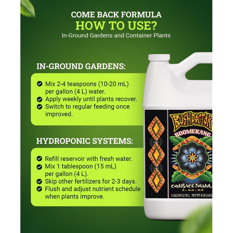 Fox Farm Bushdoctor Boomerang Fertilizer - for Fast Recovery of