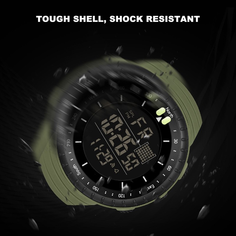 Electronic Sports Watch Waterproof Night Light Large Screen Quick Release