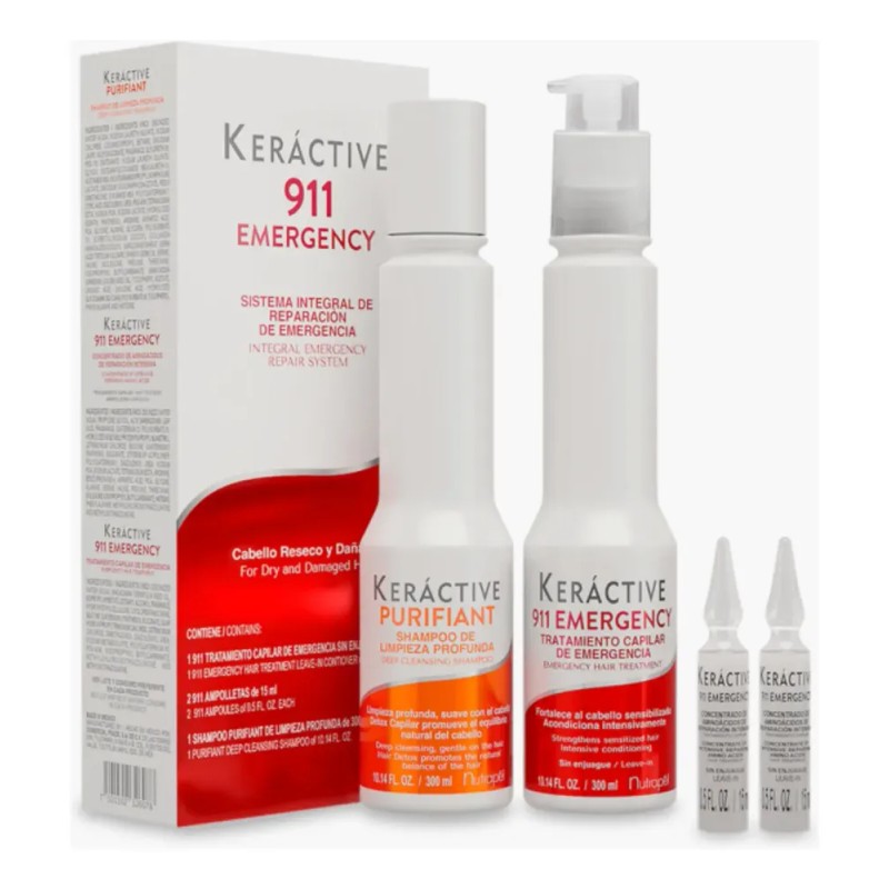 Kit Keráctive 911 Emergency Tratamiento Capilar
