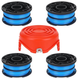 Eyoloty A6441 A6442-XJ Dual Spool Line-12m (40ft) 1.5mm, Replacement Trimmer String | Compatible with Black+Decker GL650, GL660, GL670, GL5530, GLC1825N, GLC1825LB Models (4 Spool+1 Spool Cover)