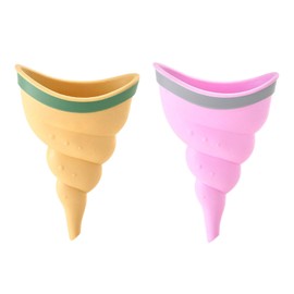 Female Urination Device - 1/2 Female Urinal, Reusable Women Pee Funnel, Portable Conch Ladies Standing Urinal, Soft Conch Type Women Standing up to Pee Funnel, Camping Hygiene Sanitation Products