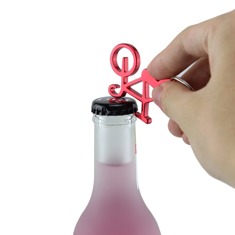 Swatom Bicycle Aluminum Alloy Beer Bottle Opener Keychain Key Tag