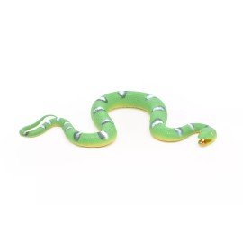 Hayes Green Boa Snake Toy Replica, Realistic Rubber Replica Model    12"    F3591 B492