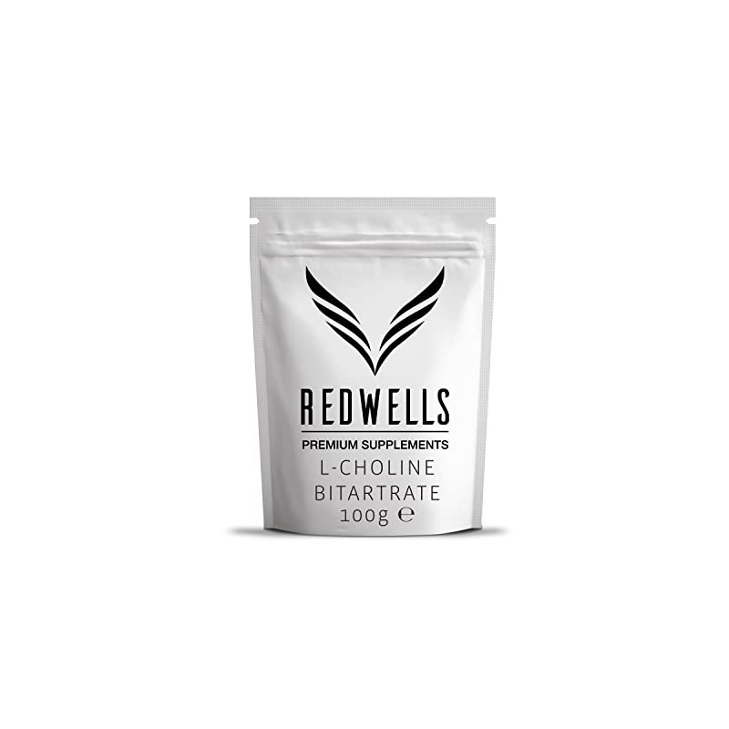 Choline Bitartrate Powder REDWELLS Cognitive Enhancer GMO Free Vegan -