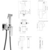 Gaosin Handheld Bidet Sprayer Warm Water, Square Bidet Hand Held