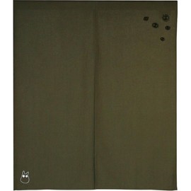 Noren Workshop 27271 Noren Ghibli My Neighbor Totoro Goods, Width 29.5 x Length 35.4 inches (75 x 90 cm), Miscellaneous Goods, Embroidery, Room Divider, Curtain, Japanese Souvenir, Small Totoro, Green