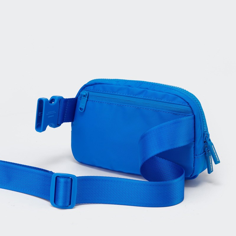 Pander Double Zipper Fanny Pack Nylon Everywhere Belt Bag, Fashion