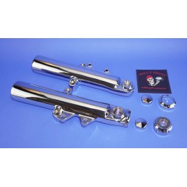 WILLY SHINY HARLEY 2024- 2025 FORK LEG  AXLE CAPS FOR STREET GLIDE AND ROAD GLIDE TWIST-LOCK