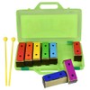 ENNBOM Xylophone Glockenspiel 8 Notes Chromatic Resonator Bells with Green