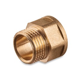 Adapter Nipple 1/2" male x 1/2 “ female - Brass Adapter 0,5 inch x 0,5 inch female