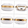 KONTONTY 1 PC Stylish Marble Pattern Headphone Storage Cover for