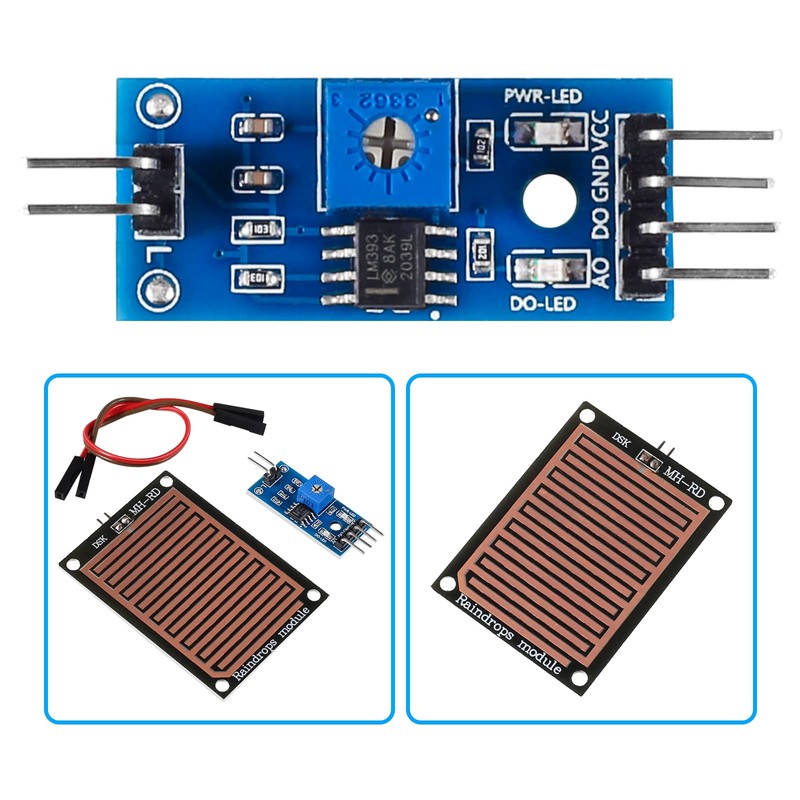6 Pcs Water Sensor Rainwater Module Rain Rain Drops Detection