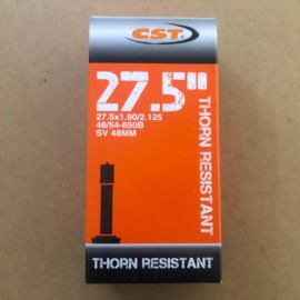 CST New CST Bicycle Inner Tube 27.5" Schrader Valve Thorn Proof Puncture Resistant - 27.5x1.90/2.125 (48/54-650B) 48mm
