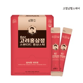 Gocheolnam Healthcare 6-year-old Korean red ginseng extract, standard red ginseng stick, 13g x 100 packs, practical Gocheolnam Healthcare / 6년근 고려 홍삼정 스탠다드 홍삼스틱 13g x 100포 실속형 고철남헬스케어