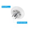 PATIKIL 19mm Drawer Rollers, 4 Set Nylon Positioning Pulleys Small