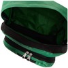 Everest Backpack with Front and Side Pockets, Emerald Green/Black, One