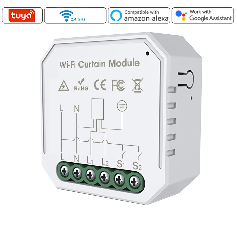 Tuya WiFi Intelligent Curtain Switch Module Home Curtain Modification Module