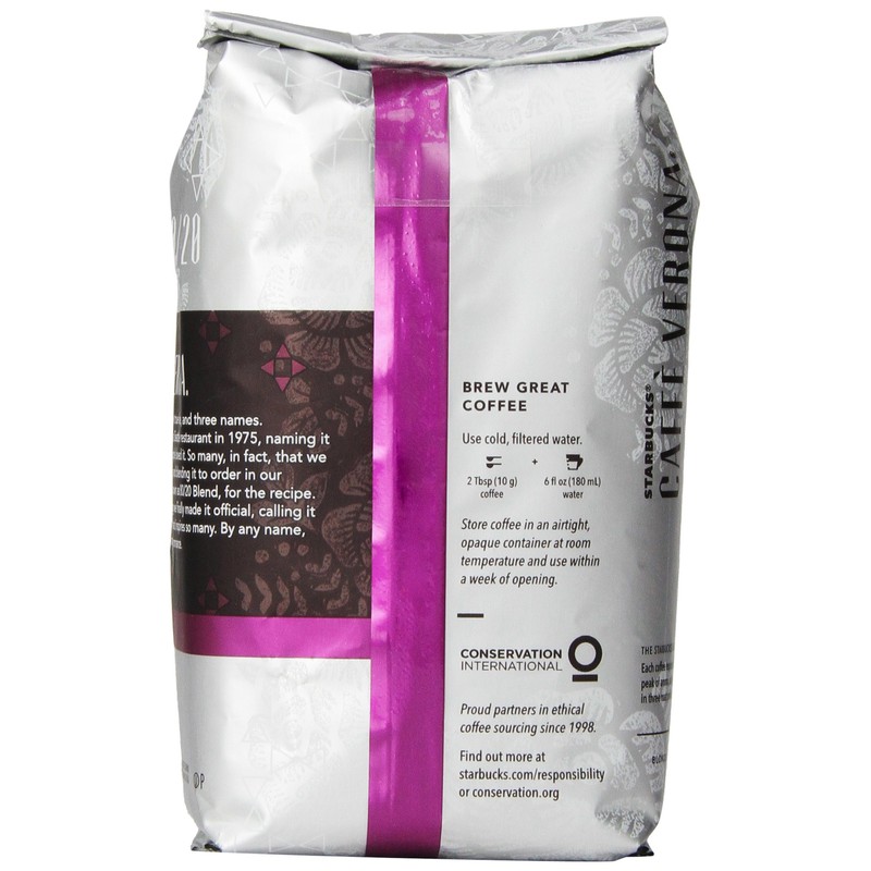 Starbucks Caffe Verona Ground Coffee (Dark), 12 Oz
