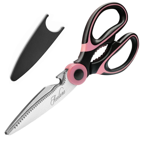 Kitchen Shears, Acelone Premium Heavy Duty Shears Ultra Sharp Stainless Steel Multi-Function Kitchen Scissors for Chicken/Poultry/Fish/Meat/Vegetables/Herbs/BBQ