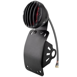 Luces traseras para Motocicleta, Estilo Chopper, Montaje Lateral, luz Trasera, luz de Freno, luz de matrícula, Compatible con Harley Bobber, Cafe Racer, Cruiser, Honda Shadow, Yamaha Suzu