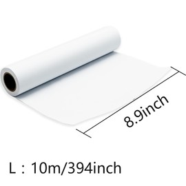 White Drawing Paper Roll - 10 m Art Paper Roll, Painting Sketching Paper - Easel Paper Roll for Kids - Fadeless Bulletin Board Paper Children Art Sketch Paint Drawing Board - 22.5cm Wide