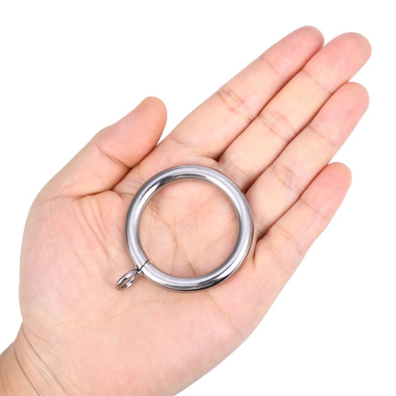 Curtain Ring Metal 42-Pcs 1.5 Inch Inner Diameter with Eyelets