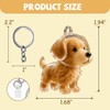 Dog Hair Collector Keychain, Cute Dog Hair Keychain Keepsake, Transparent