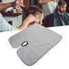 Hair Cut Cape Striped Polyester Waterproof Smooth Surface Neckline Adjustable