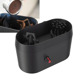 AVEQUZL Coffee Portafilter Cleaning Box with Integrated Brush and Scraper