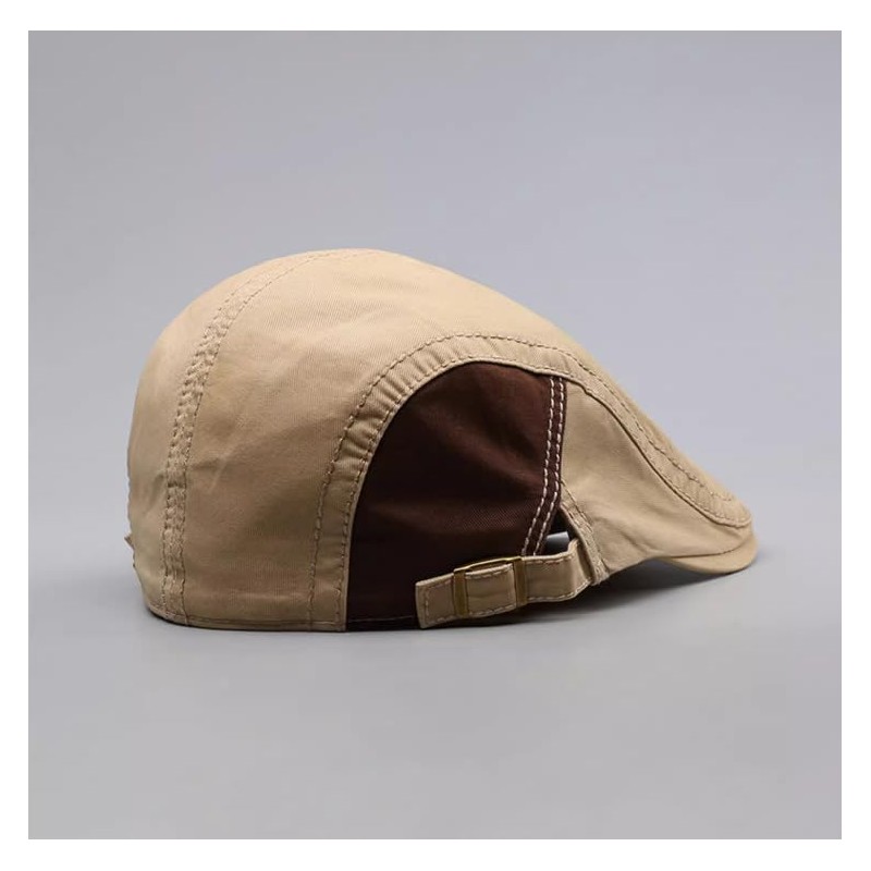 Men's Adjustable Hunting Hat, 100% Cotton, Lightweight, Compact, Simple, beige