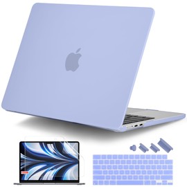 DONGKE Compatible with MacBook Air 13.6 inch Case M4 M3 M2 2025 2024 2023 2022 A3240 A3113 A2681, Plastic Hard Shell & Keyboard Cover for MacBook Air M4 13 inch Case, Matte Serria Blue