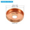 PATIKIL 7/8" Copper End Cap with 1/4" Hole, 5 Pcs