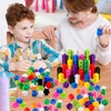 TOGHPUW 100 Pcs Maths Cubes With 10 Colours, Fractions Resources