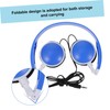 Gatuida 1pc Foldable Boy Girl Headphone Ear Stereo Music Headset