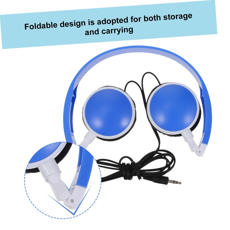 Gatuida 1pc Foldable Boy Girl Headphone Ear Stereo Music Headset