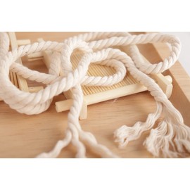 NOANTA Macrame Cord 3mm x 220Yards, Natural Cotton Macrame Rope Cotton Cord, Perfect Macrame Supplies for Wall Hanging, Plant Hangers, Crafts, Knitting, Decorative Projects