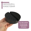 sarian® 100 x 25 mm Rubber Pad with V-Groove and