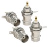 4pcs BNC Female Solder Chassis Panel Connector, BNC Female Bulkhead