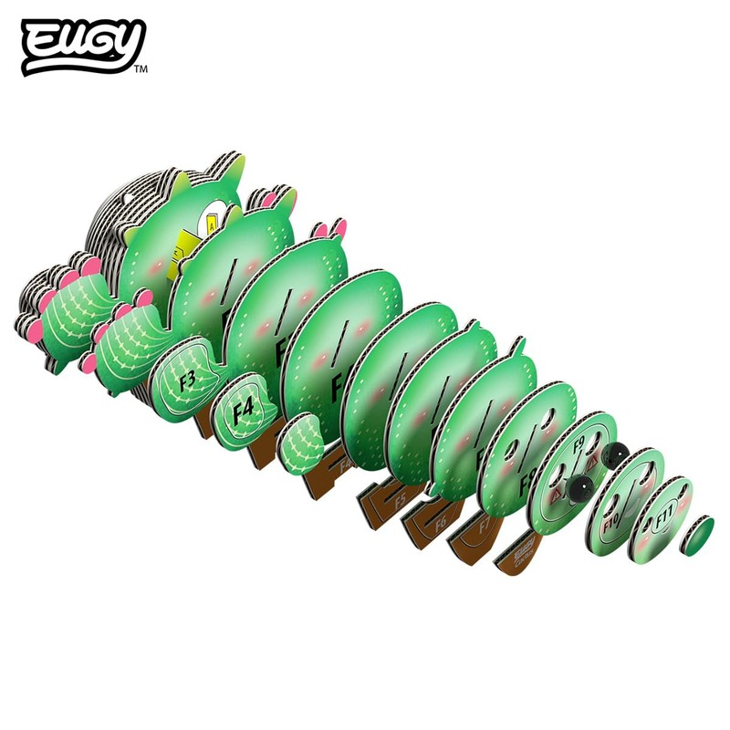 Eugy Cactus 3D Puzzle - 44 Piece Eco-Friendly Educational Toy