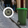 Happyyami Garbage Container Wheels 2Pcs Trash Can Garbage Can Rubber