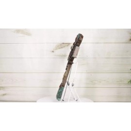 Rustic Western Turquoise Flowers Eagle Dual Pistols Cowboy Faux Wood Wall Cross