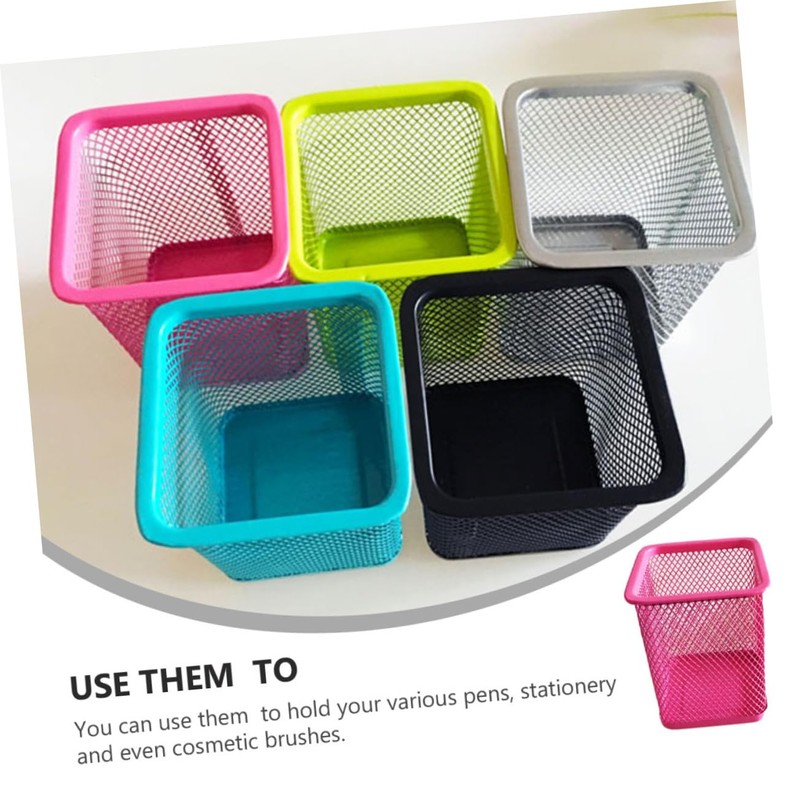 GRIRIW 1Set Metal Pen Holders Office Desk Organizer for Stationery