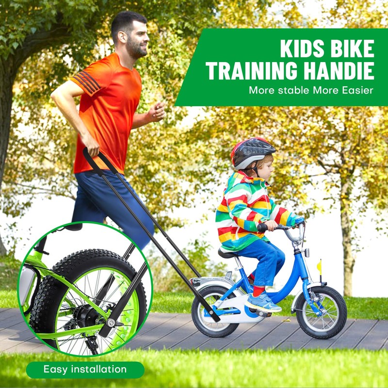 Rolitwils Upgrade Bike Training Handle - Extended 27"-33" Multi-Position Adjustable