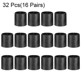 sourcing map Wire Shelf Clips 1.5 Inch Wire Shelving Lock Clips Plastic for Wire Shelving System, 32 Pcs