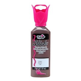 Tulip Puff Fabric Paint, Permanent Acrylic Craft Paint, Dries Soft and Flexible on Clothes, Non-Toxic, 1.25 fl oz, Shiny Brown