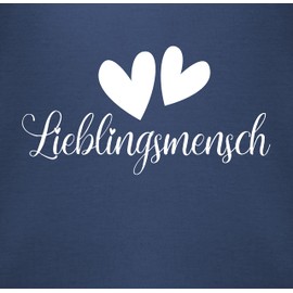 Shirtracer - Baby Bodysuit Long Sleeve Girl Boy - Valentine's Day Partner - Favourite Person, 1 Navy Blue, 3-6 months