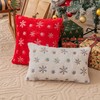 AQOTHES Pack of 2 Faux Fur Fuzzy Christmas Decorative Throw