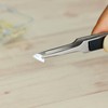 ANEX Stainless Steel Tweezers with Rubber Grip, 4.7 inches (120